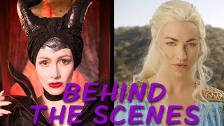 MALEFICENT vs DAENERYS Behind the Scenes Princess Rap Battle [upl. by Vish]