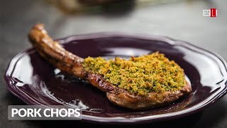 Baked Pork Chops With Herb Crust  Food Channel L  A New Recipe Every Day [upl. by Ymerrej]