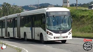 Caio Millennium BRT Biarticulado e Neobus Mega BRT Biarticulado Scania F360HA [upl. by Roberta]