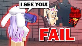 We FAILED To HIDE In Flee The Facility Roblox [upl. by Anihpled]