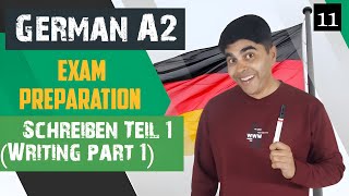 Goethe A2 writing exam✍️ 📝  How to pass German A2 writing exam part 1 ✍️📚 [upl. by Leanna219]