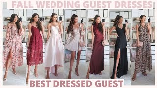 Best Fall Wedding Guest Dress Guide 2022  What To Wear To a Fall Wedding [upl. by Horbal]