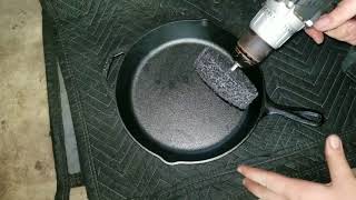 Stripping and Seasoning a Lodge PreSeasoned Cast Iron Skillet [upl. by Joella]