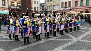 Auftritt des Musikzugs der FüsilierGarde MainzGonsenheim auf dem Marktplatz  2023 [upl. by Warfeld853]