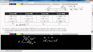 Secondaire 4 SN Québec Triangles nécessairement isométriques et figures équivalentes [upl. by Hardin]