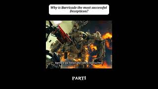 Why is Barricade the most successful Deceptiontransformers optimusprime [upl. by Yelsnia]