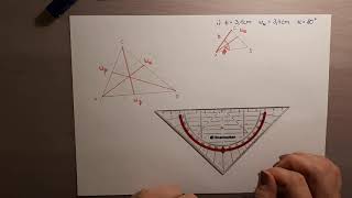 Dreieck über Winkelhalbierende konstruieren [upl. by Yrrah]