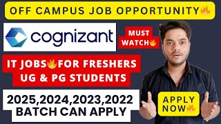 🚀 Cognizant Hiring 2025242322 Batch 🌟  Freshers Dream Job  Programmer Analyst  Apply Now [upl. by Laurette5]