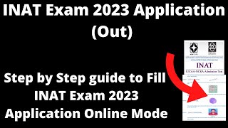 INAT Exam 2023 Application Started Dates Out Eligibility Result Admission [upl. by Fitts]