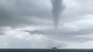 Watch this waterspout form near Key Biscayne [upl. by Woodhouse]