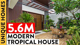 This Modern Tropical Not Tiny House in the City Is a Gentlemans Gift to His Family  Unique Homes [upl. by Llenrev355]