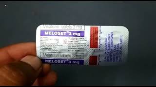 Meloset Tablet  Meloset 3mg Tablet  Melatonin Tablets 3mg  Meloset 3mg Tablet Uses Side effects [upl. by Notneb]