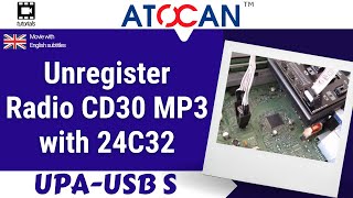 Unregister Radio CD30 MP3 with 24C32 [upl. by Middleton]