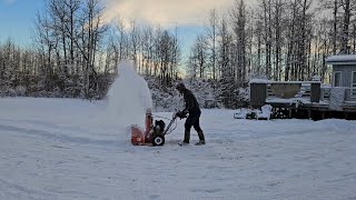 Snowblower in action [upl. by Kcoj]