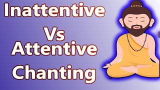 Inattentive Vs Attentive Chanting  Inattentive chanting no use  ISKCON  Bangalore  Hare Krishna [upl. by Weinstock]