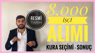 8000 İŞÇİ ALIMI SONUÇLARI NE ZAMAN AÇIKLANACAKKURA ÇEKİMİ CANLI YAYINSAĞLIK BAKANLIĞI KURACANLI [upl. by Anier]