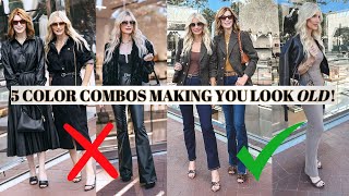 5 Color Combinations Making You Look Old amp What to Wear Instead  Fashion Over 40 [upl. by Cowley]