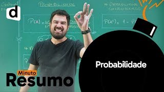 PROBABILIDADE PARA O ENEM  MATEMÁTICA  MINUTO RESUMO  DESCOMPLICA [upl. by Rednasxela476]