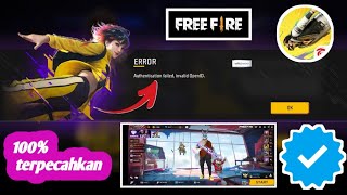 Authentication Failed Invalid Openid Free Fire Masalah Error Login Baru 2024 [upl. by Airetas]