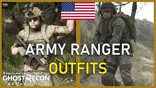 US Army Ranger Outfit Guide  Showcase  Ghost Recon Breakpoint [upl. by Htomit]