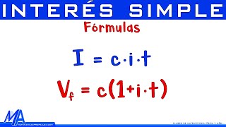 Comprendiendo las fórmulas de interés simple [upl. by Eimilb]