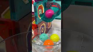 A satisfying colorful magnetic marble run with glass cups♪ Water marble run [upl. by Ataymik]