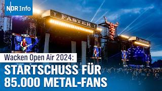 Wacken Open Air 2024 Größte MetalFestival startet  85000 Fans erwartet  NDR Info [upl. by Amalberga]