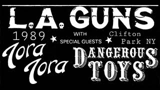 LA GUNS World Tour Announcement 1989 with Tora Tora [upl. by Nwatna]