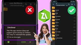The Files app version does not support grant access to folders  OBB folder not showing  ZArchiver [upl. by Sunshine]