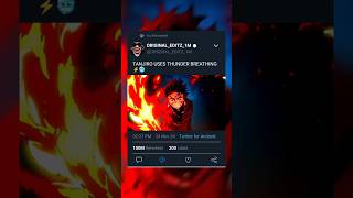 Tanjiro Uses Thunder Breathing ⚡🥶 demonslayer tanjiro edit shortsfeed shorts youtubefeed [upl. by Ventura648]