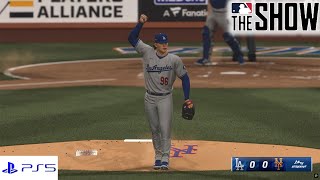 MLB 🔴 Los Angeles Dodgers vs New York Mets  NLCS Game 1  MLB THE SHOW 24 Game Play [upl. by Mendes]