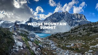 Hiking to Wedge Mountain Lake and summit 360 [upl. by Tenej]