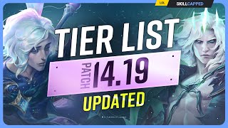 NEW UPDATED TIER LIST for PATCH 1419  League of Legends [upl. by Airetal]