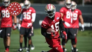 Camp Highlight Colin Kaepernick Throws Deep Middle to DeAndrew White [upl. by Tammi]