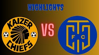 HighStakes Showdown Kaizer Chiefs vs Cape Town City  DStv Premiership Thrille [upl. by Resee]