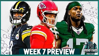 NFL Week 7 Preview w Mike Tanier  The Pump Fake [upl. by Kora788]