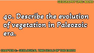 340 Evolution of Vegetation in the Paleozoic Era  Plant Life Explored [upl. by Annunciata]