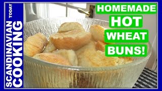 How to Make Danish Hot Wheat Buns  Varme Hveder [upl. by Stout]