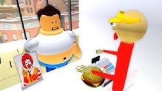 Baldi Works At McDonalds Roblox Animation Reupload Low Quailty [upl. by Yaner]