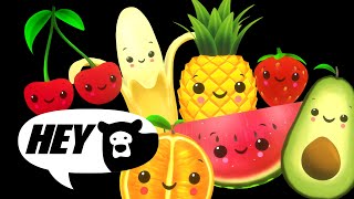 Hey Bear Sensory  Disco Fruit Party  Fun video with music and dancing [upl. by Michell161]