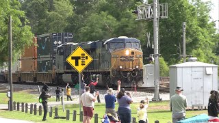 CSX 734 I02606 at Folkston Railwatch 4624 [upl. by Tepper]