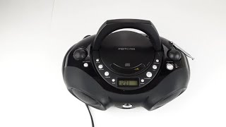 Memorex MP3851BLK Portable Stereo Boombox CD Radio Aux Fully Tested 2009 Ebay Showcase Sold [upl. by Leland]