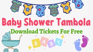 Baby Shower Special Game  Baby Shower Tambola Game  Paper Games For Baby Shower babyshower baby [upl. by Campos11]