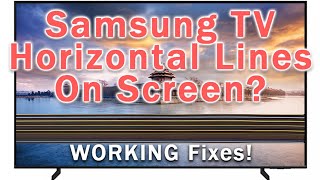 Samsung TV Horizontal Lines On Screen FIX [upl. by Indira]