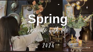 2024 Spring Decorate with me  Spring Decorating ideas  Spring Decor [upl. by Irrehc]