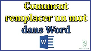 Comment remplacer un mot dans un texte document word [upl. by Leizo]