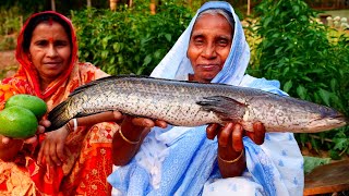 Bengali Famous AAM SHOL Recipe Prepared by Grandmother  Village Cooking Channel [upl. by Hola]