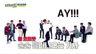 SEUNGMIN STRAY KIDS RAP IN WEEKLY IDOL [upl. by Aneg275]