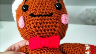 🤩TUTO CROCHET PAS A PAS LE BONHOMME EN PAIN DÉPICE 🤩amigurumiscrochet amigurumiaction [upl. by Oirom]