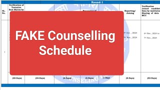 NEET PG 2024  MCC Fake Counselling Schedule In Circulation II Be Aware Of these Notices neetpg2024 [upl. by Rebba128]